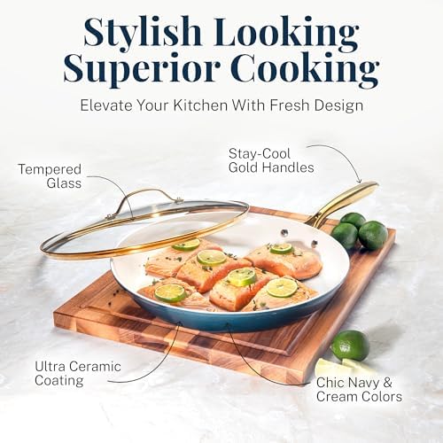 GOTHAM STEEL 15-Piece Ceramic Pot and Pan Set