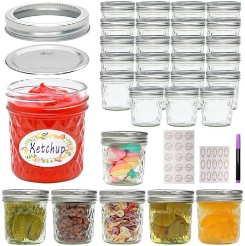 Convenient Stylish 6 oz Mason Jars for Budget-Friendly Storage Gift