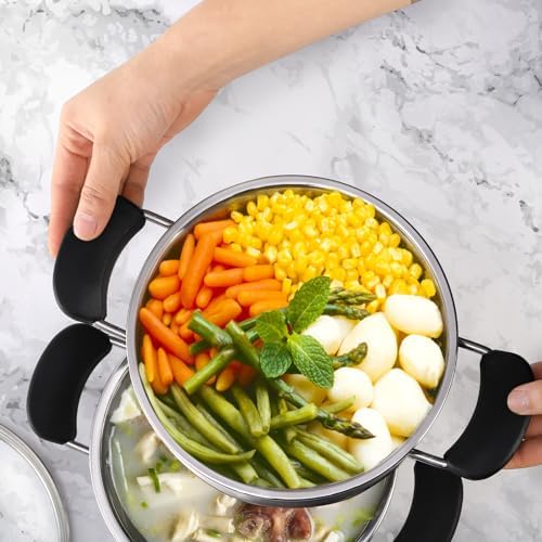 ZENFUN Mini Steamer Pot with Glass Lid