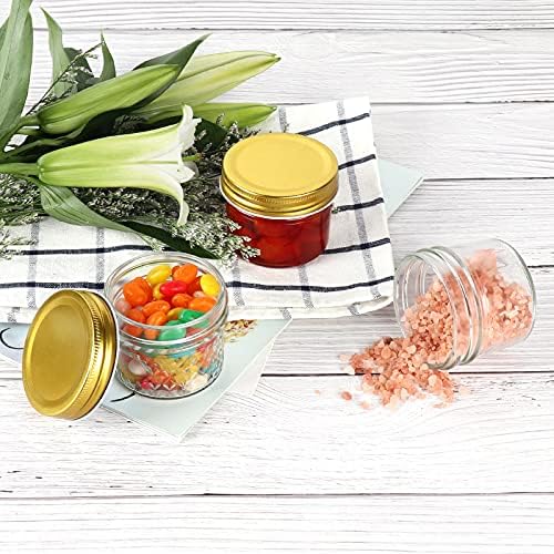 Betrome 4 oz Clear Glass Mason Jars 40-Piece Set