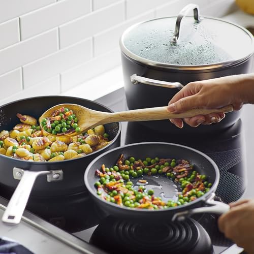 KS45R KitchenAid Hard Anodized Induction Nonstick Cookware Set 10-Piece Matte Black