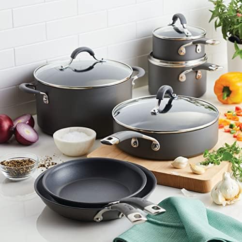 10-Piece Circulon Set Durable Nonstick dishwasher-safe