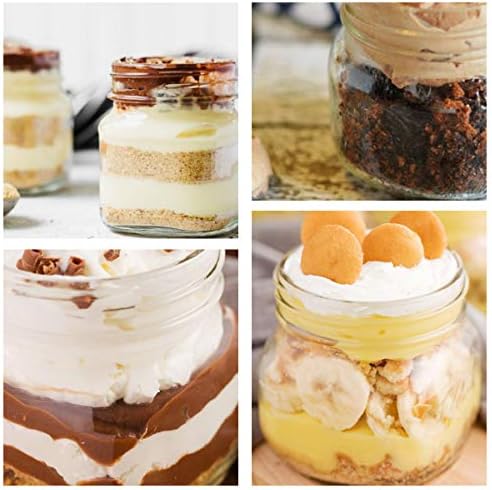 Premium 4 oz Mason Jars 24 Pack