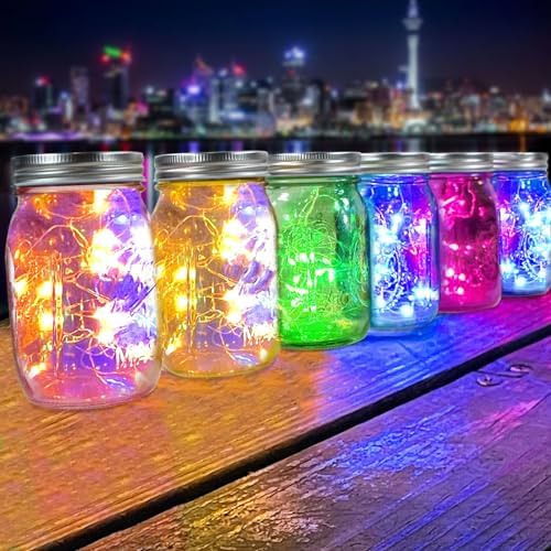 COOKWINMason Jars Set of 6 Capacity 16oz Multi-Purpose Glass Jars