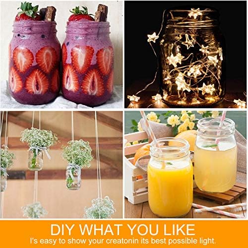 QAPPDA 15 Pack 16oz Glass Jars with lids