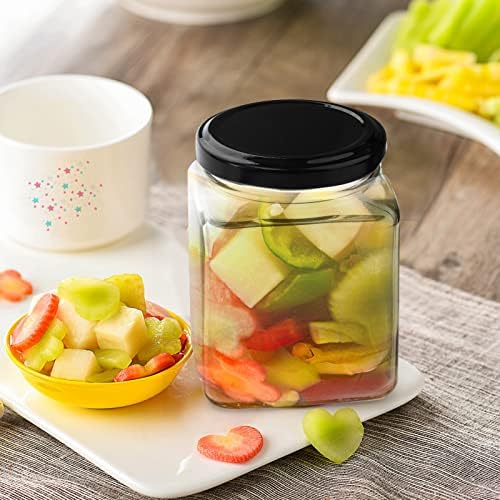 Sturdy 15-Pack Glass Canning Jars for Kitchen Storage