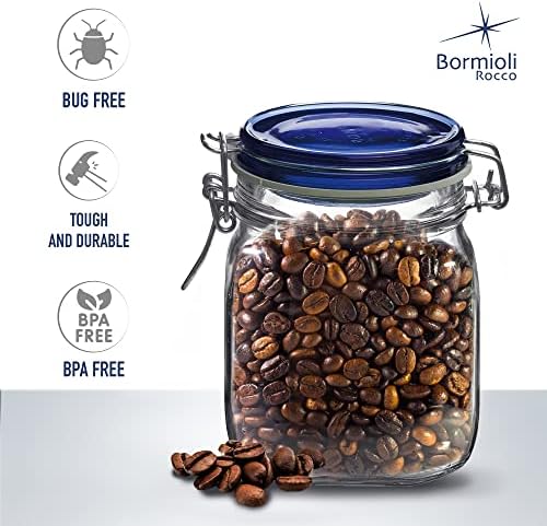 Bormioli Rocco Fido Collection 2-Pack 3375oz Glass Jars