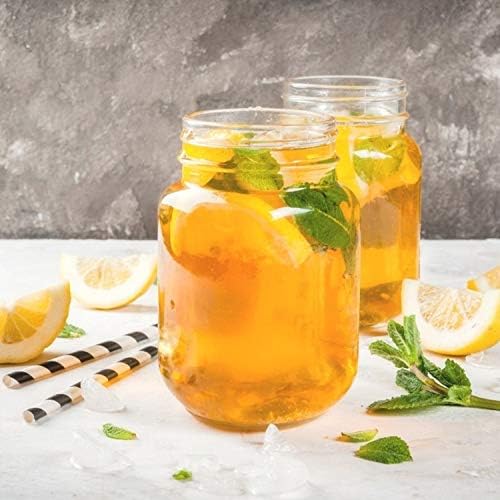 QAPPDA 15 Pack 16oz Glass Jars with lids