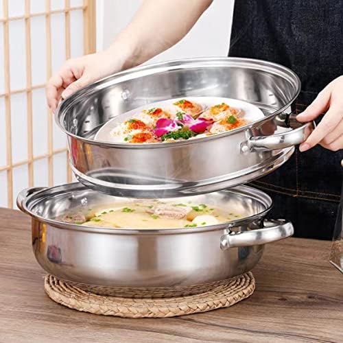 Premium 188 Stainless Steel Steamer Pot for Cooking Cleaning and Multisurface Use