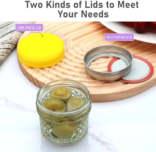 40-Piece 4 oz Mason Jars Set with lids