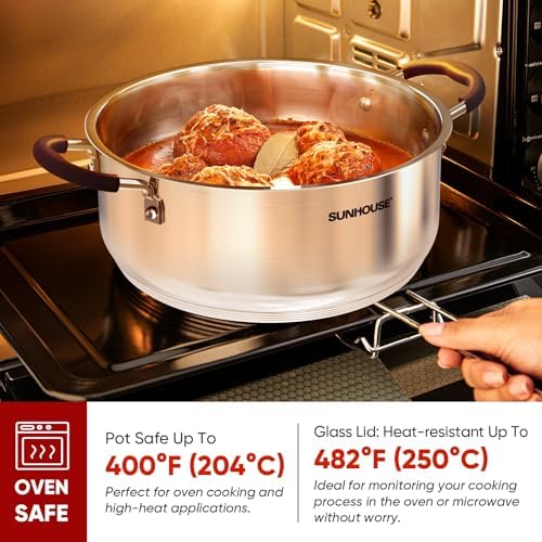 Sunhouse 55 Quarts Stainless Steel Steamer Pot