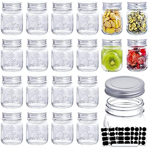 Compact 6 OZ Glass Mason Jars for Food Storage