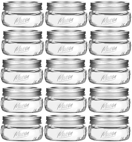 16-Piece 8 oz Wide-Mouth Mason Jars