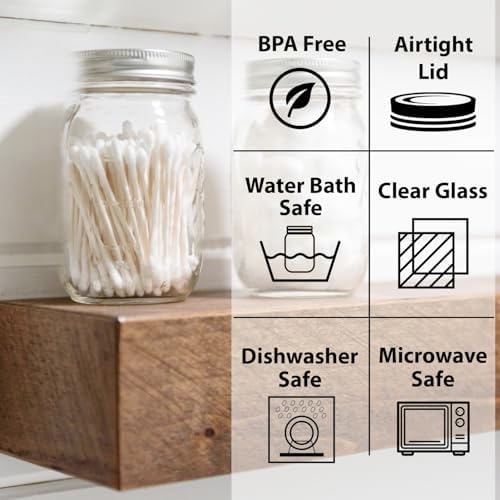 Perfect Mason Jars - 8-Ounce 12-Pack