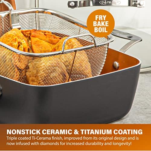 Gotham Steel 6-Piece Cookware Set Nonstick Perfect for Everyday Use