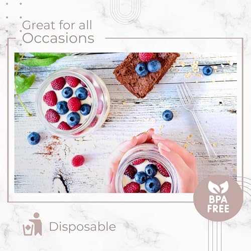 Exquisite Mini Tasting Forks - 100 CT Disposable Flatware Set for Events