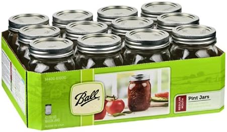 Ball Regular Mouth Canning Jar 12-Piece Set for Home Use