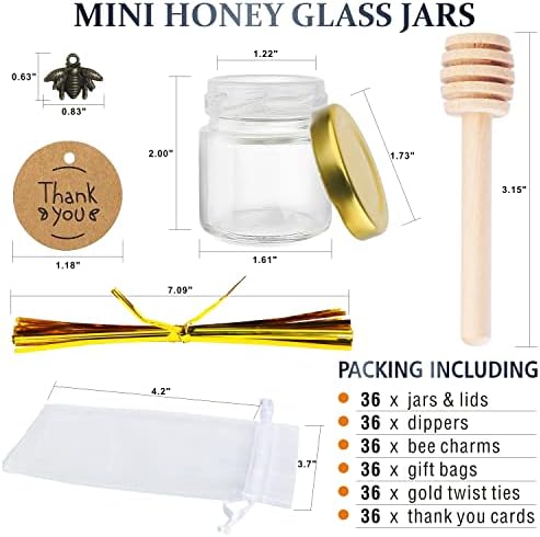 Elegant Honey Jar Party Favors