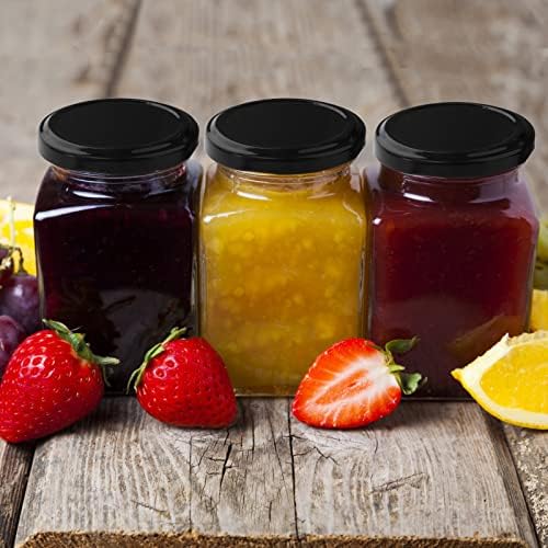 Sturdy 15-Pack Glass Canning Jars for Kitchen Storage
