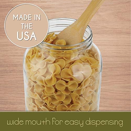 Kitchentoolz 1-Gallon Glass Jar for Fermenting Preserving