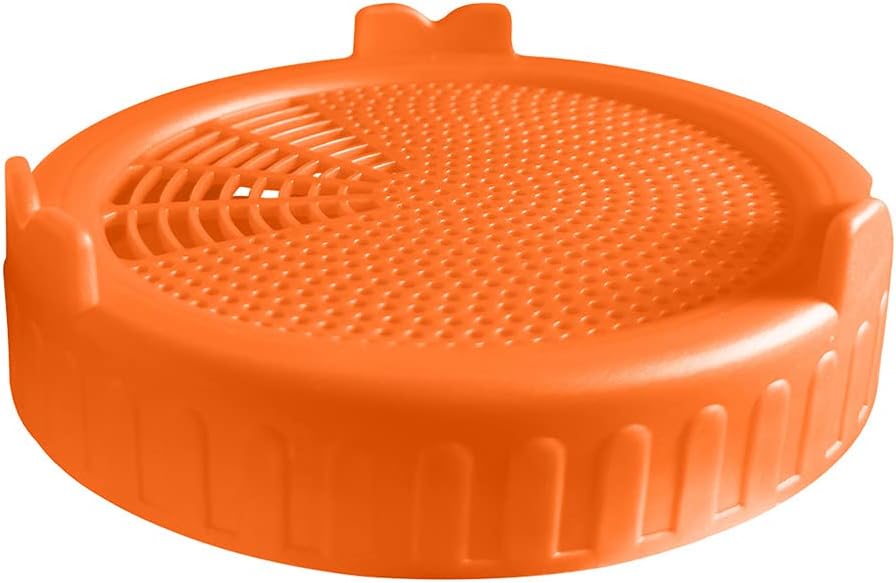 1 Pack Plastic Sprouting Lids for 86mm Wide-Mouth Mason Jars