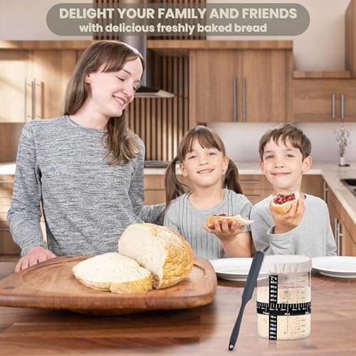 BareHome Sourdough Starter Jar Kit 35 oz