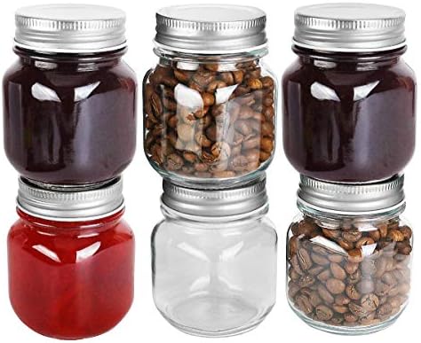 Premium 4 oz Mason Jars 24 Pack