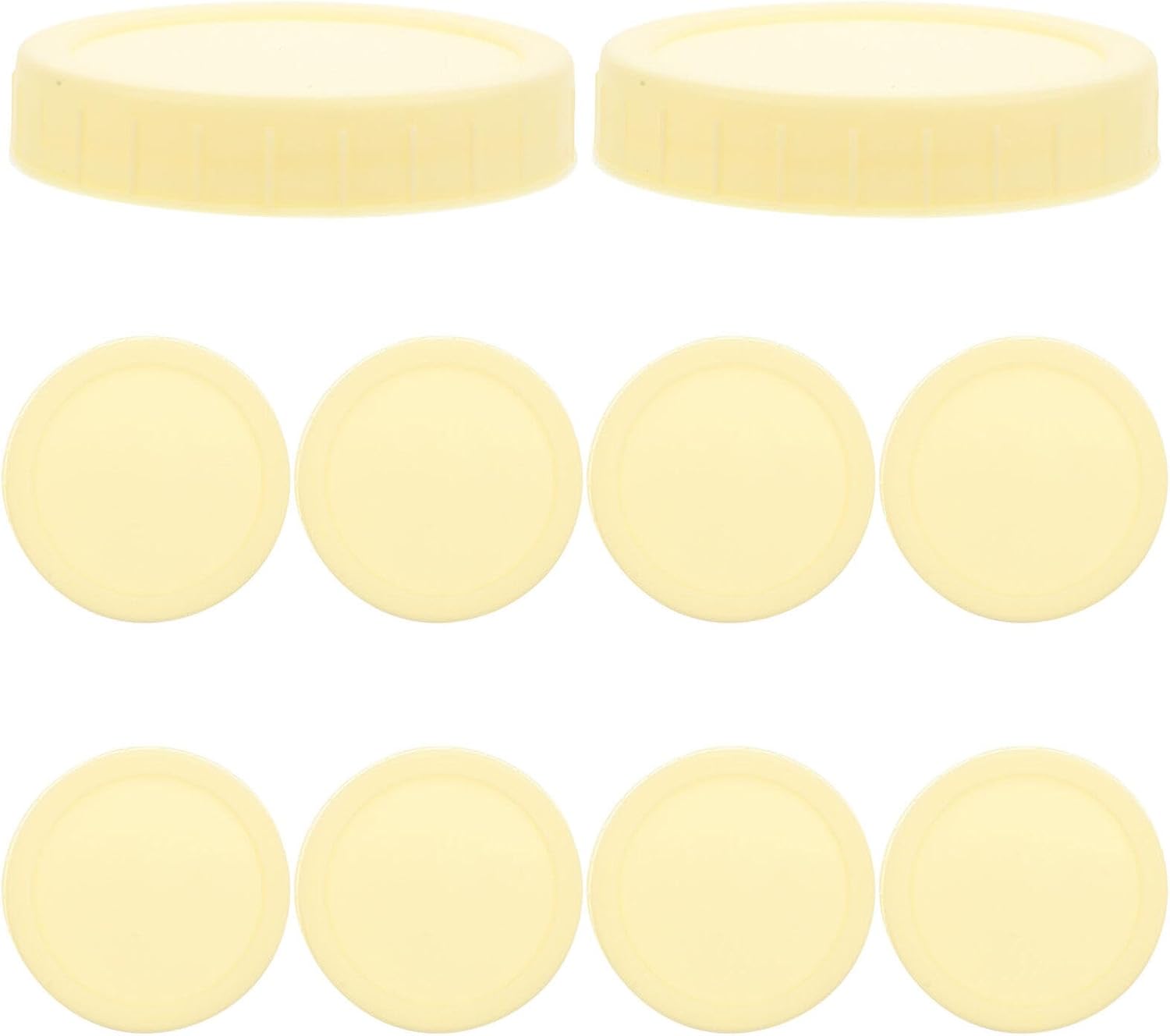 Premium Leak-Proof Mason Jar Lids x10 - Easy to Clean and Dishwasher Safe