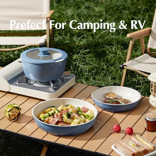 Redchef Ceramic Cookware Set Stackable Durable and Perfect for Outdoors