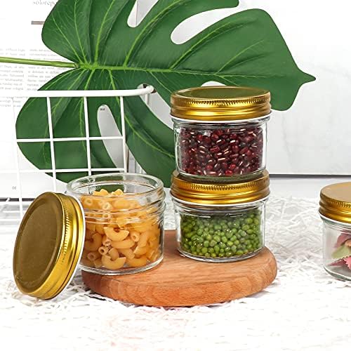 Betrome 4 oz Clear Glass Mason Jars 40-Piece Set