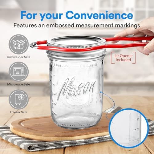 Perfect Mason Jars - 8-Ounce 12-Pack