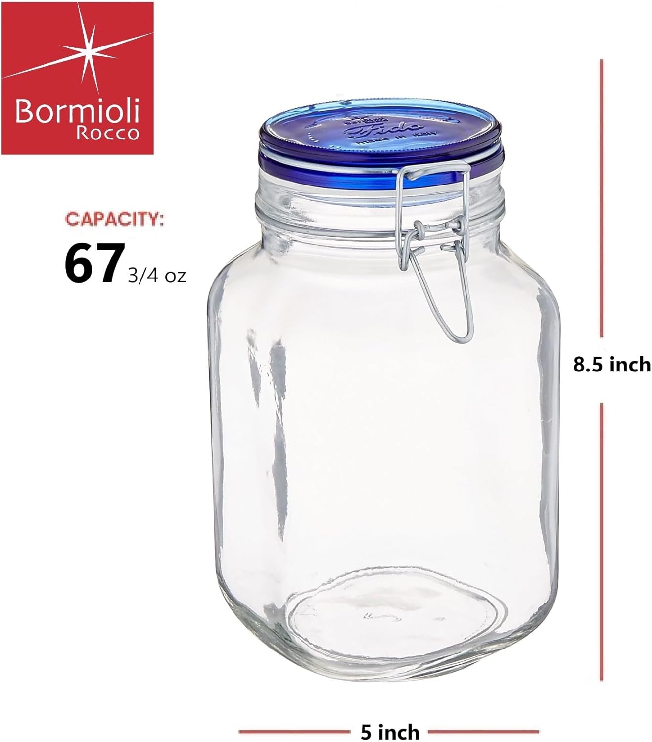 High-Quality Fido Jar Set with Lid Eco-Friendly Design
