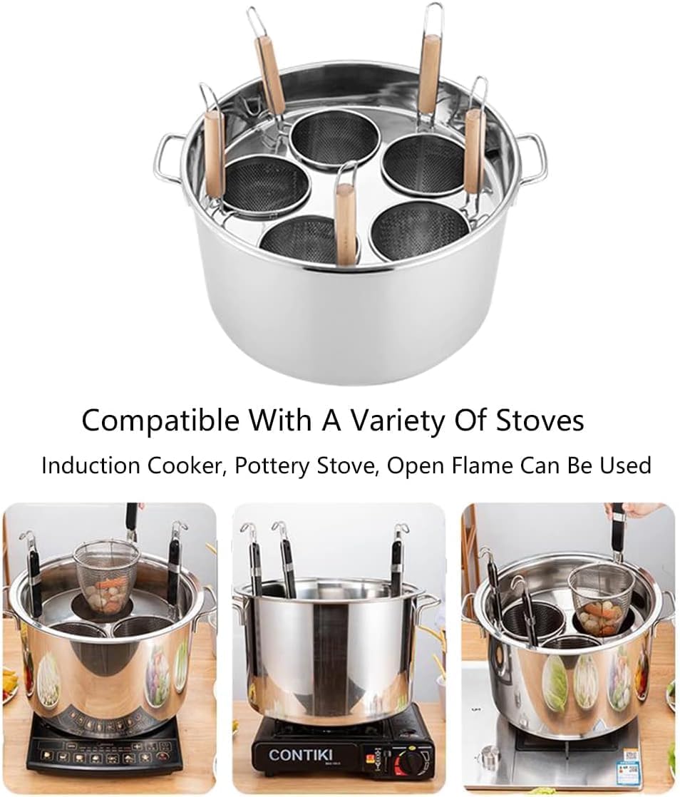 Stainless Steel Multi-Pot Set for Pasta Steaming