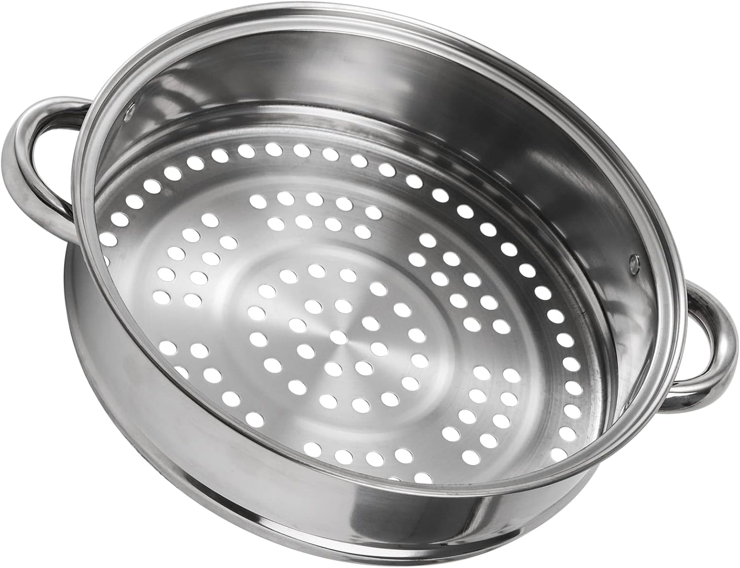 ZENFUN 2-Tier Steamer Pot Set with Glass Lid and Double Handle