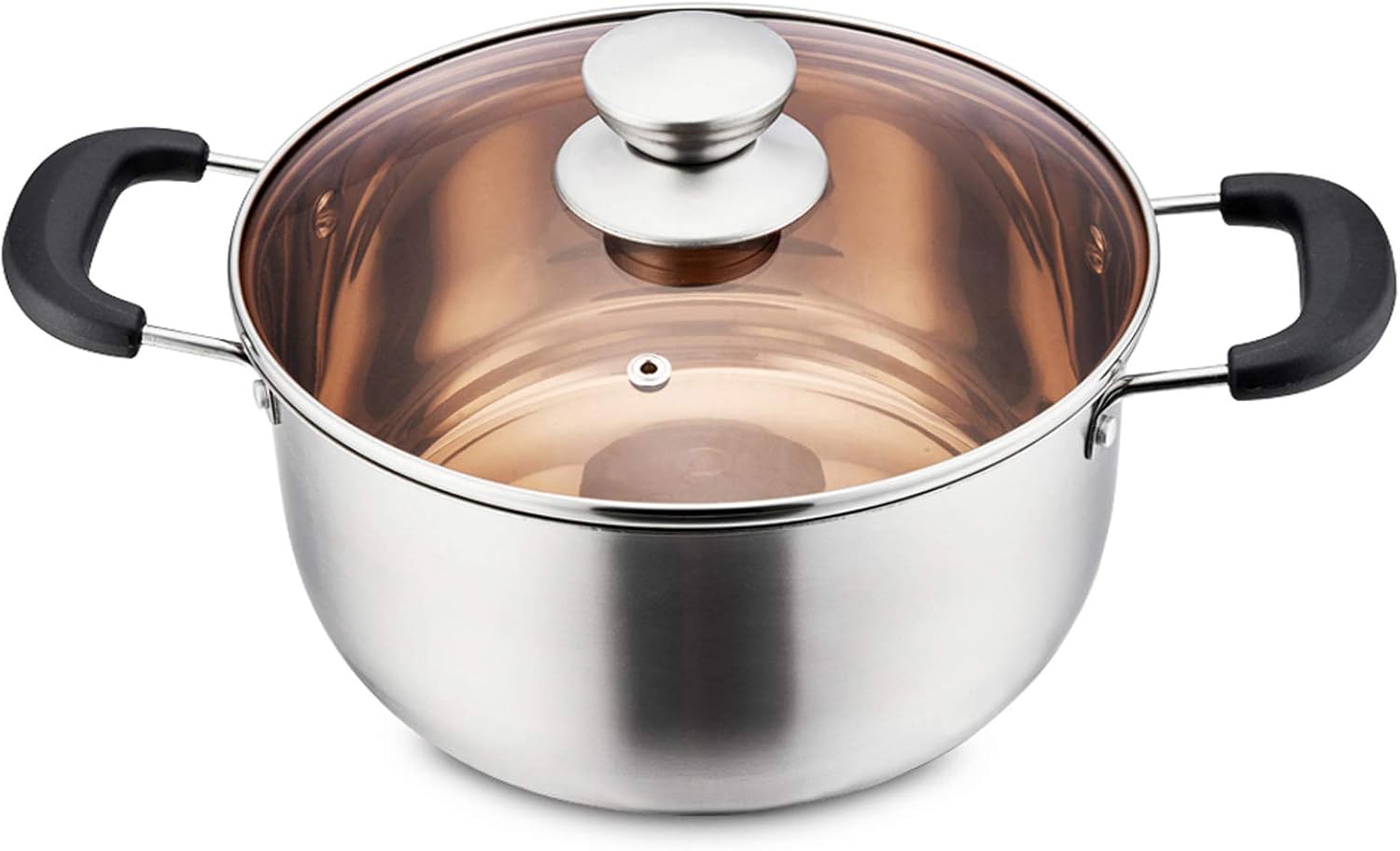 PP CHEF 4 Qt Stockpot with Lid - Stainless Steel 1