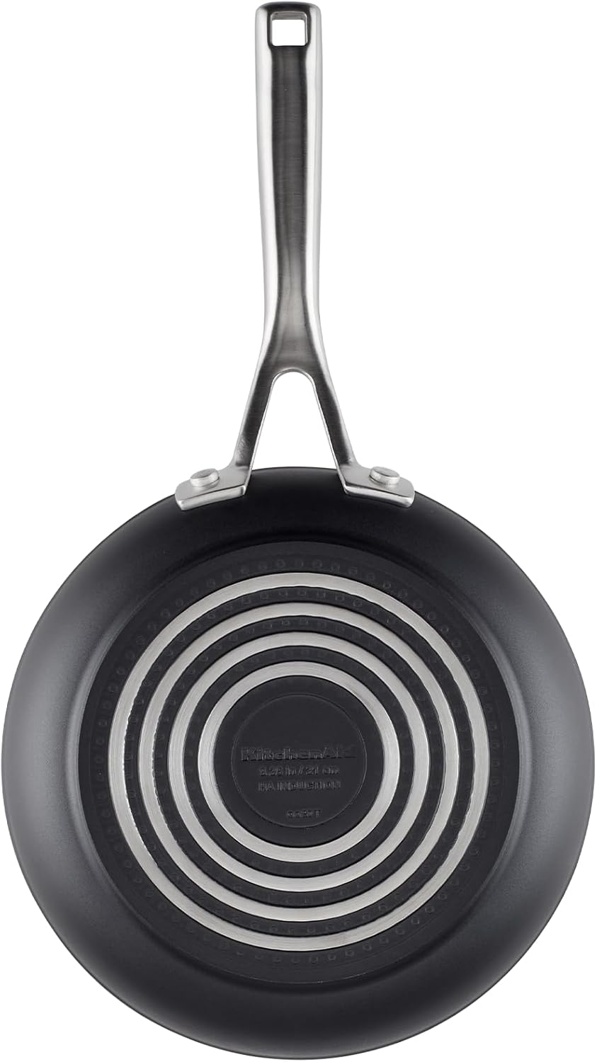 KS45R KitchenAid Hard Anodized Induction Nonstick Cookware Set 10-Piece Matte Black