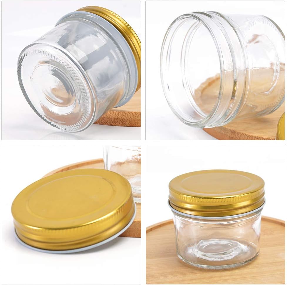 Betrome 4 oz Clear Glass Mason Jars 40-Piece Set