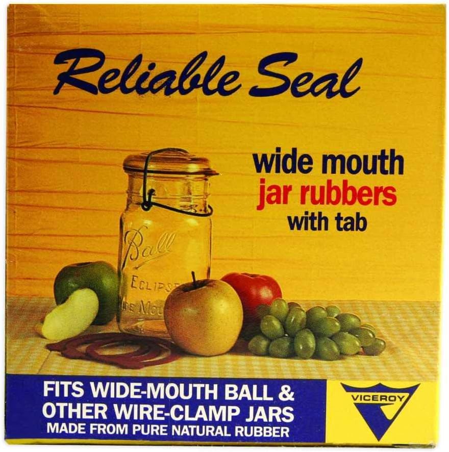 Premium ViceroyRubberPlastics Canning Rings for Wide Mouth Jars Set of 12