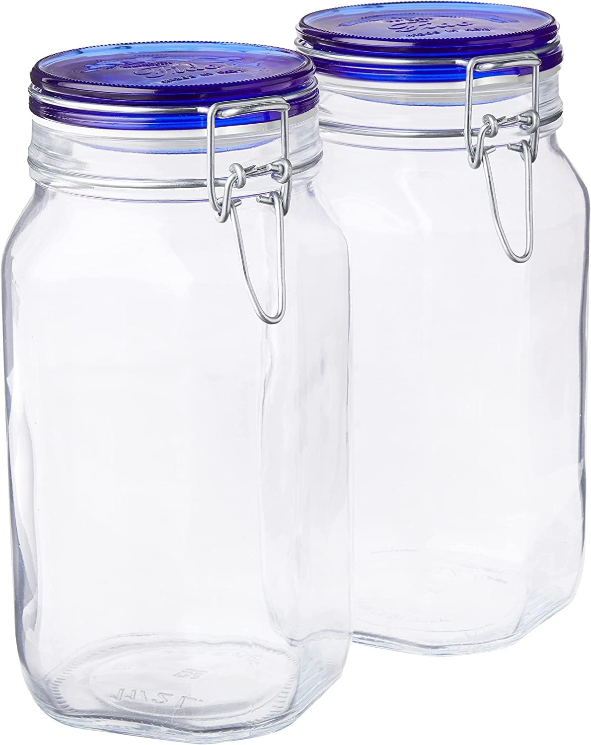 Bormioli Rocco Fido Glass Jars 2 Pack 5075 Oz