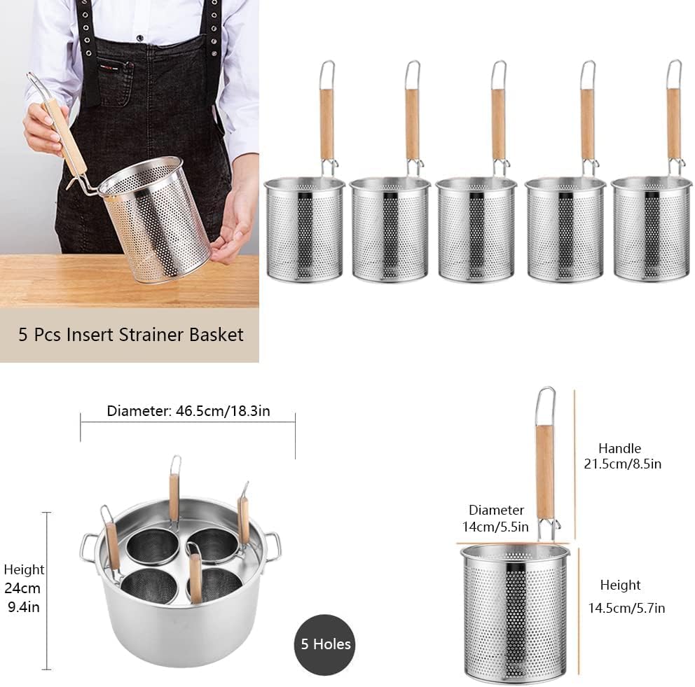 Stainless Steel Multi-Pot Set for Pasta Steaming