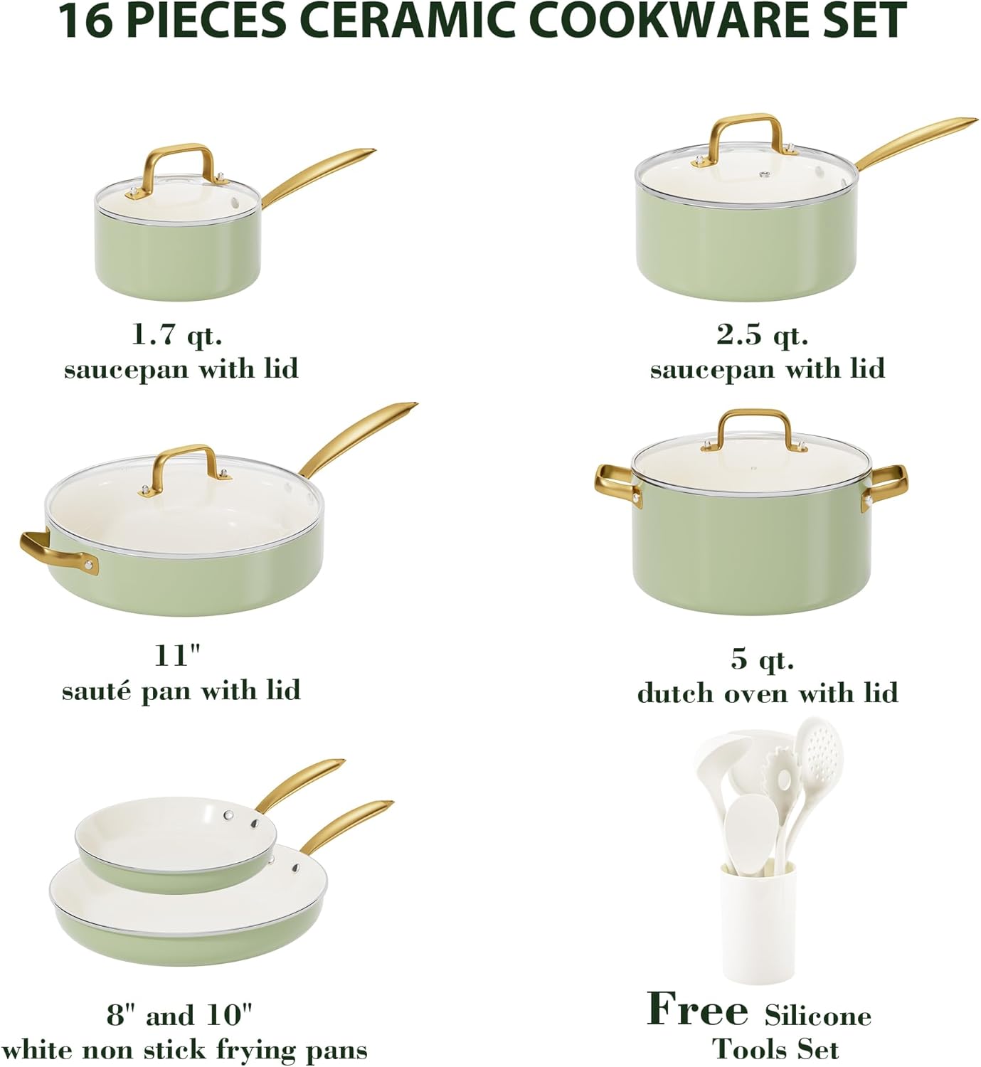 VONIKI non-stick cookware set - best quality for home kitchen