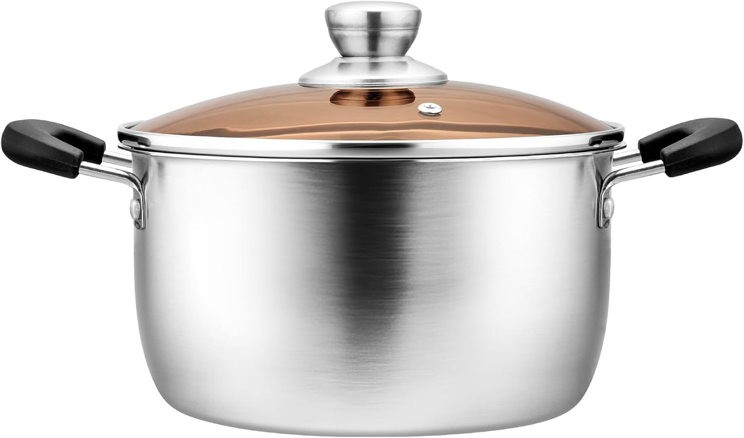 PP CHEF 4 Qt Stockpot with Lid - Stainless Steel 1