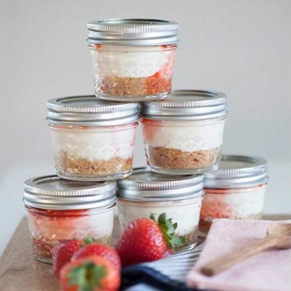 Vivid Retro Mason Jars for Use in Home Kitchen