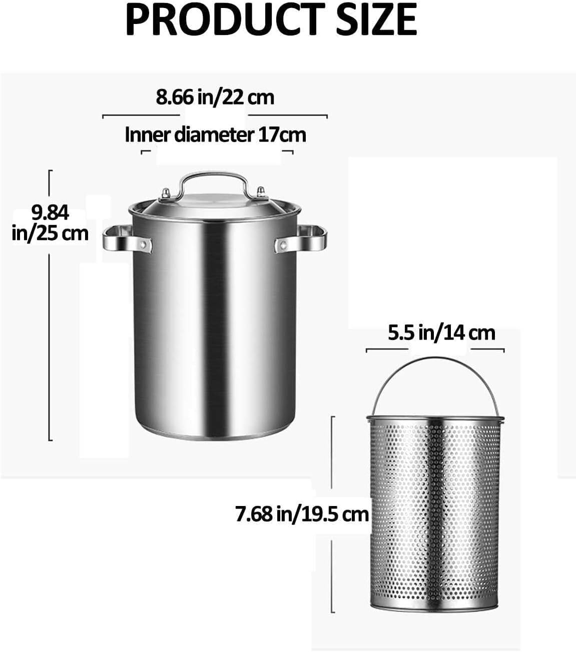 Stainless Steel 5L Pasta Pot
