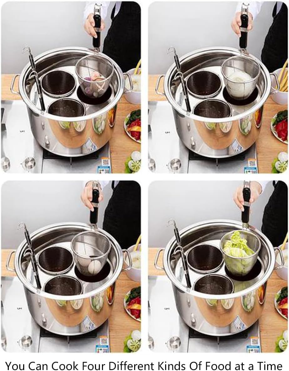 Stainless Steel Multi-Pot Set for Pasta Steaming