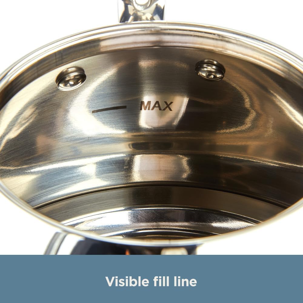 All-Clad 2 Quart Silver specialty tea kettle induction compatible