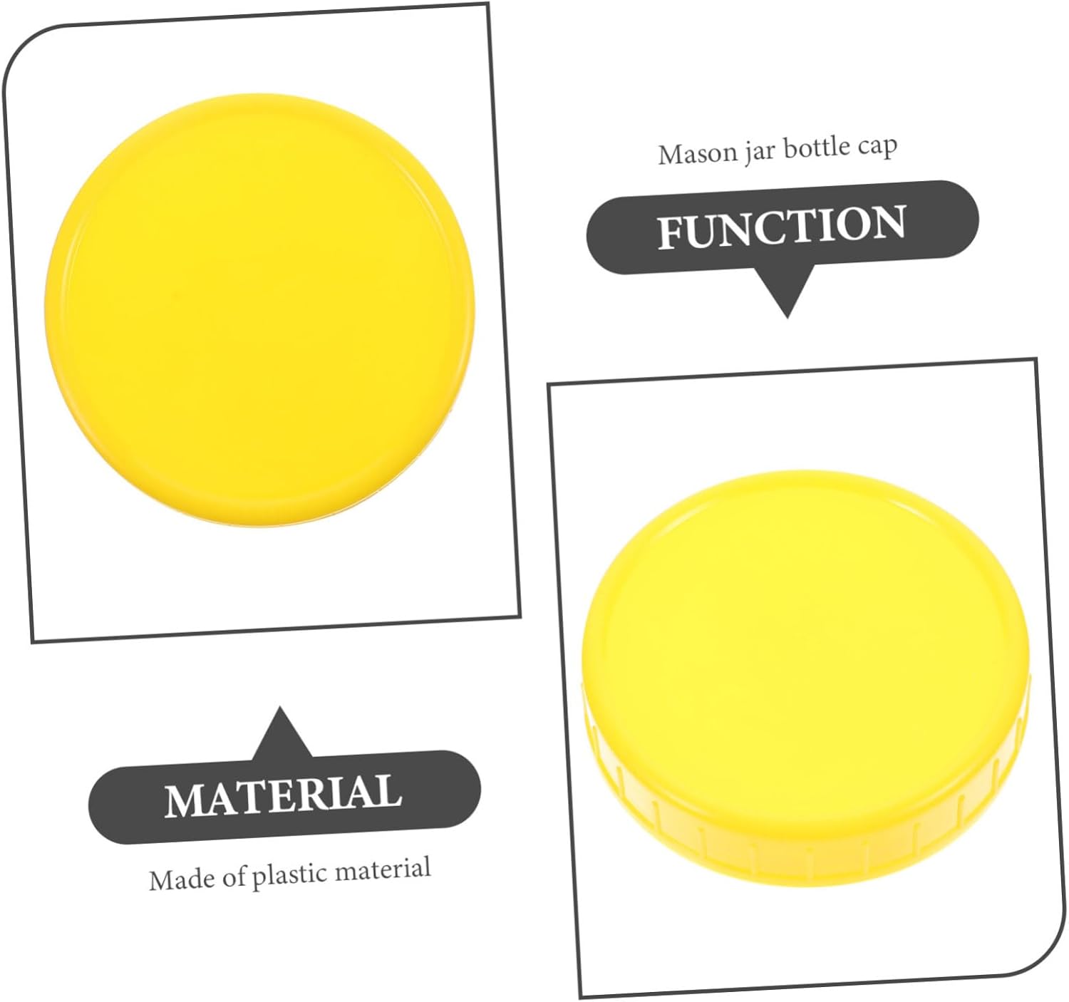 10pcs 86mm Mason Jar Lids - Airtight Sealed for Kitchen Use