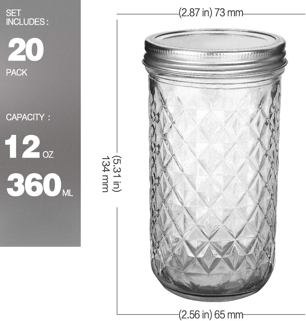 Handcrafted Mason Jars Set for Preserving