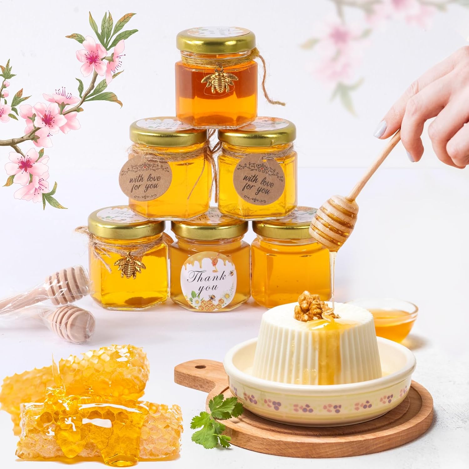 Bigivaca 60-Piece Honey Jar Set