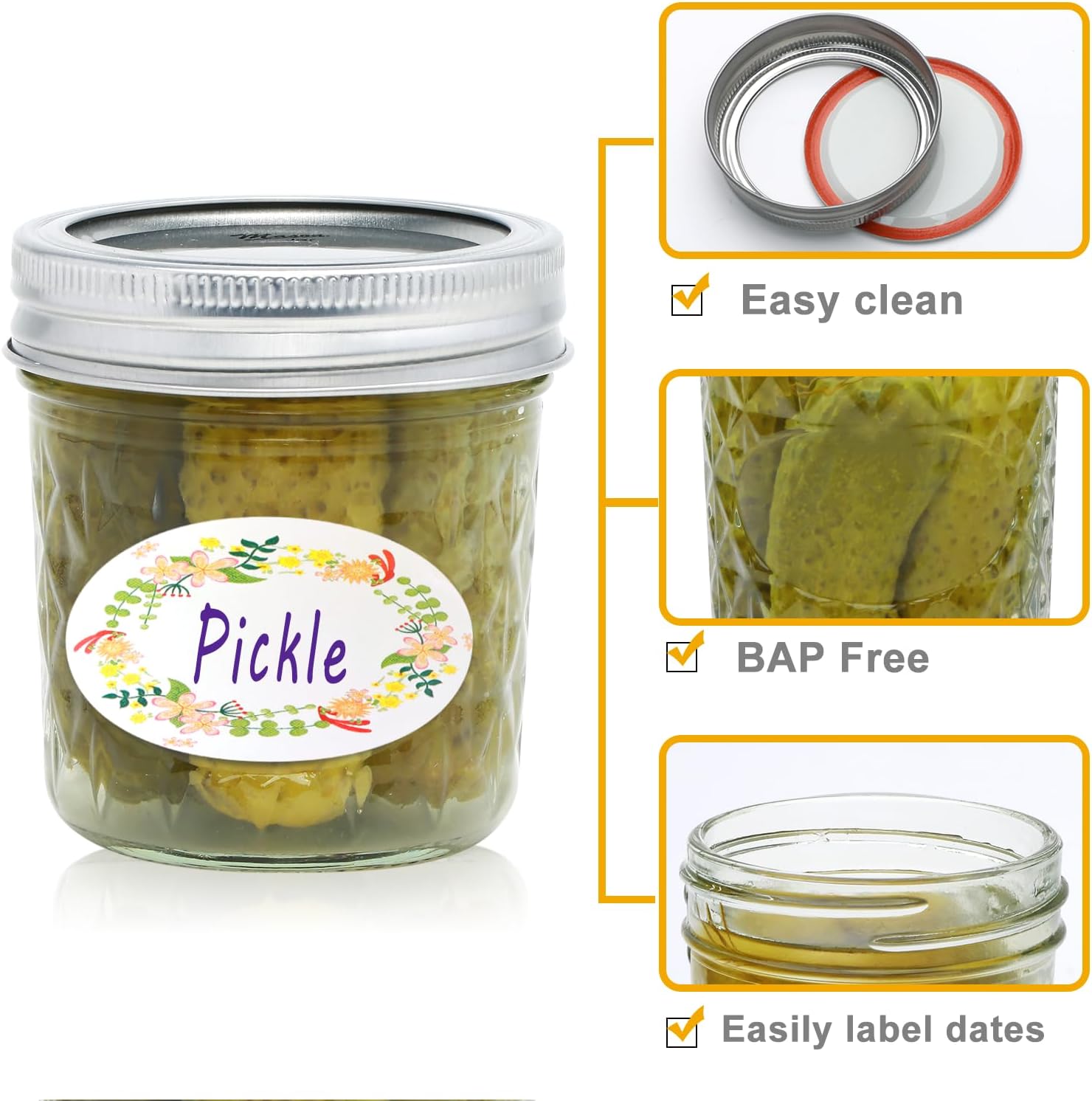 Convenient Stylish 6 oz Mason Jars for Budget-Friendly Storage Gift